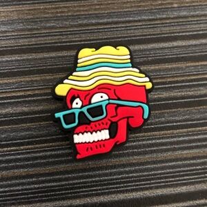 5/$10 Cool Skull with Sunglasses crocs charm